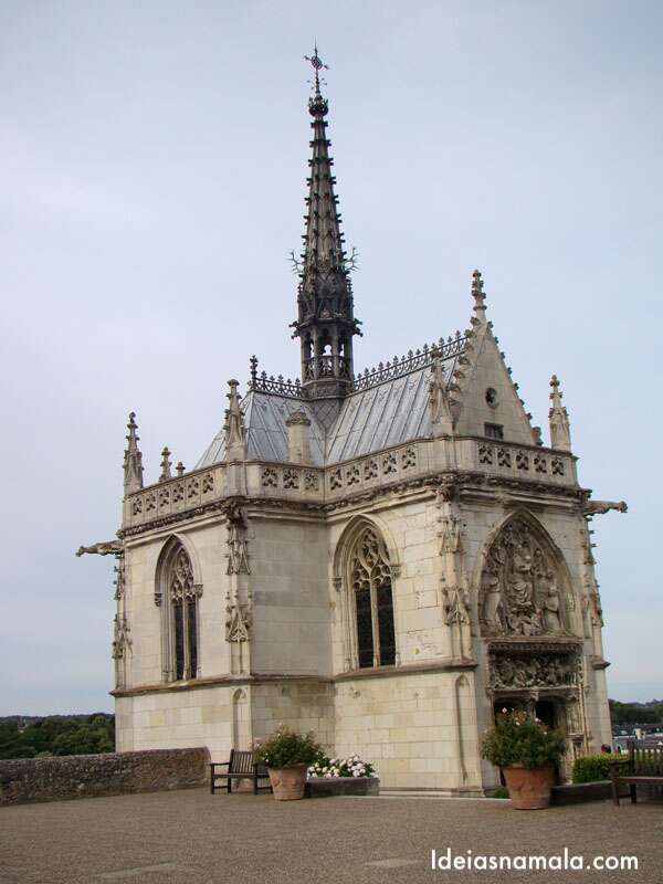 Capela de São Humberto, Vale do Loire, onde Leonardo da Vinci está enterrado.