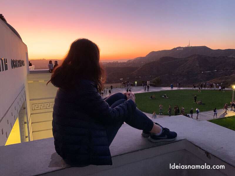 Pôr do sol do Griffith Observatory em Roteiro de Los Angeles