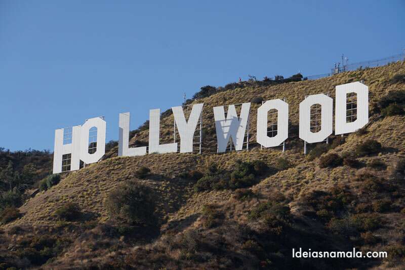 Placa de Hollywood, um dos cartões postais de Los Angeles