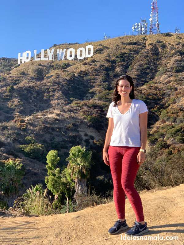 O letreiro de Hollywood em Los Angeles