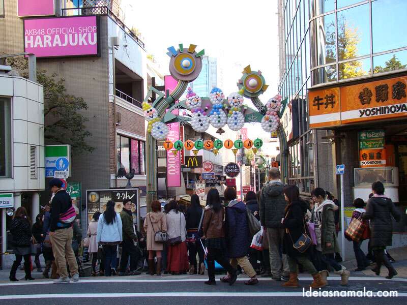 Harajuku: região trendy de Tokyo.