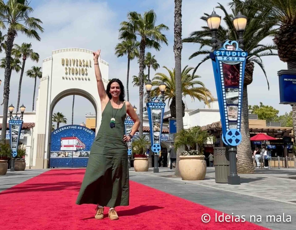 Tapete vermelho em frente ao  Universal Studios Hollywood