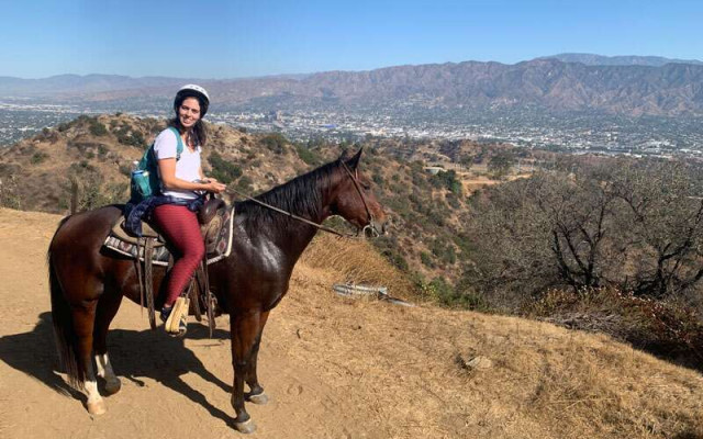 Passeio de cavalo em Hollywood
