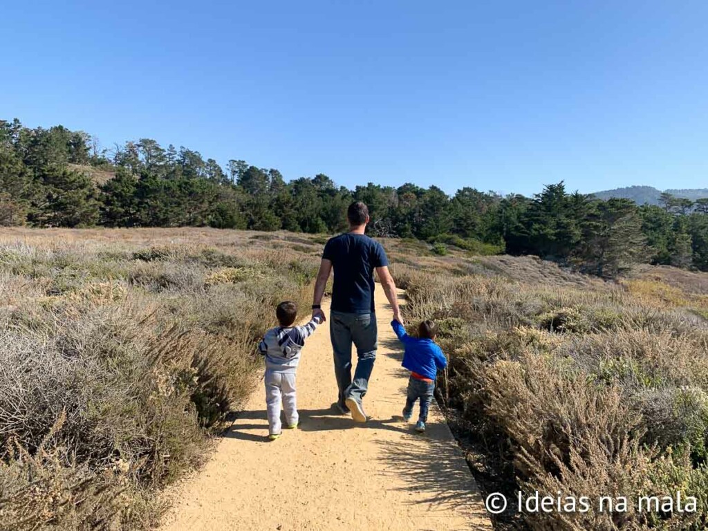 Nossa família curtindo o Point Lobos em Carmel
