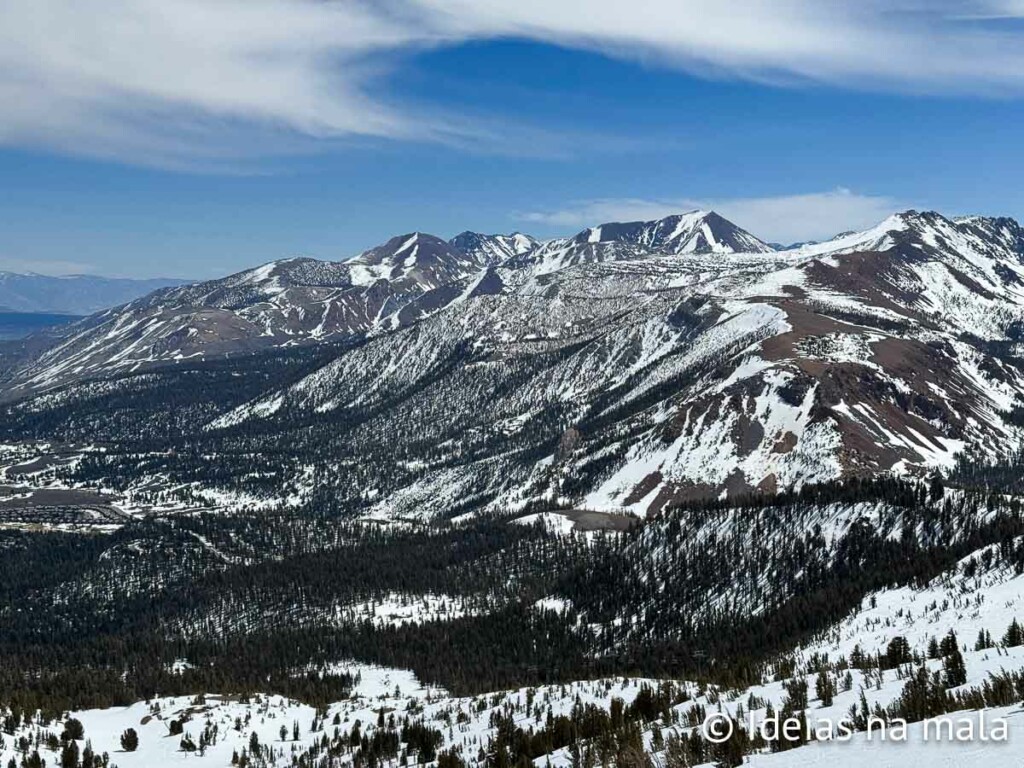 Montanhas em Mammoth Lakes Califórnia