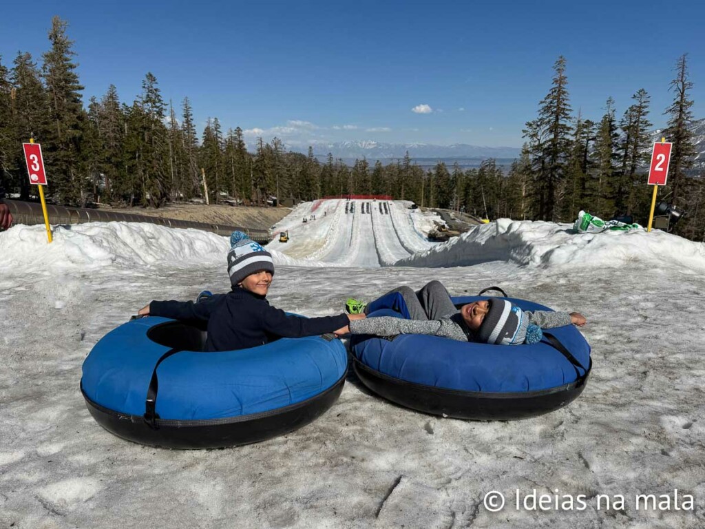 Tubbing em Mammoth Mountain - Califórnia