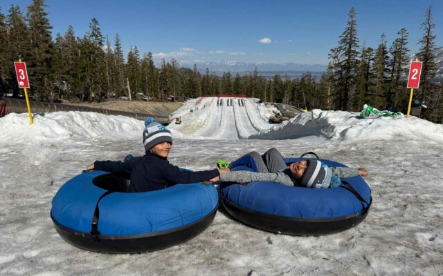 Tubbing em Mammoth Mountain - Califórnia