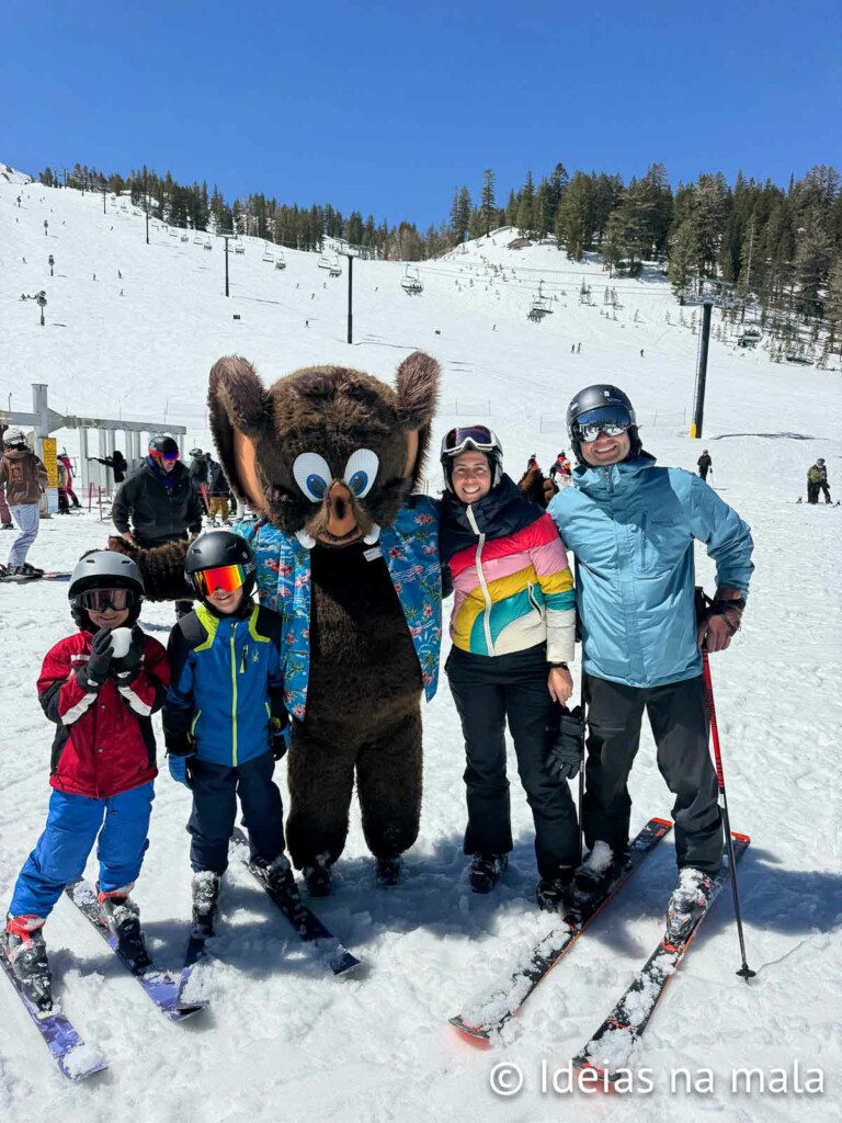 Encontro com personagens da Mammoth Mountain