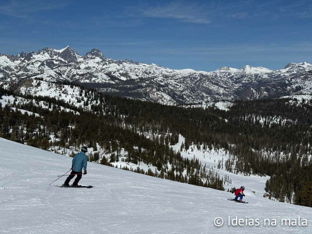 Paisagens de Mammoth Mountain na Califórnia
