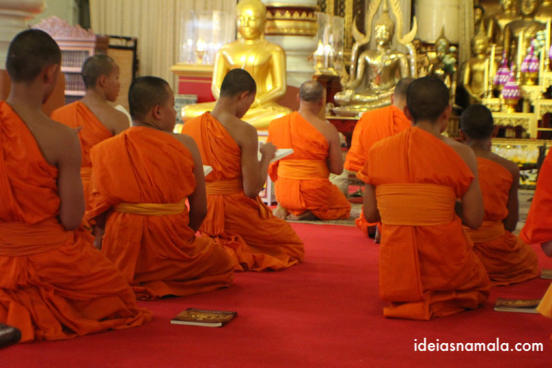 templo Wat Pra Singh em Ching Mai na Tailandia