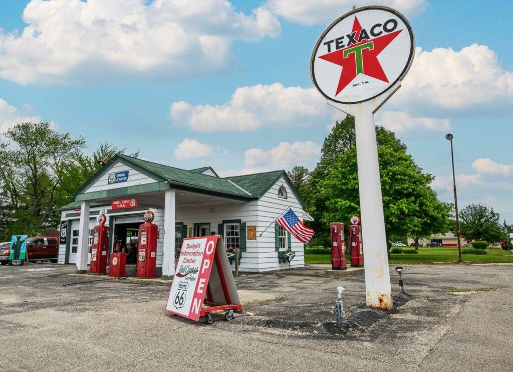 Ambler’s Texaco Gas Station - Rota 66 Illinois