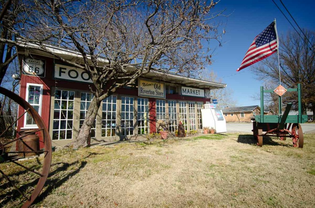 Old Riverton Store no Kansas - Route 66