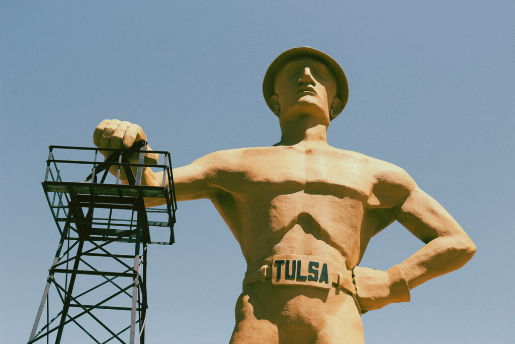 Golden Driller em Tulsa -Oklahoma