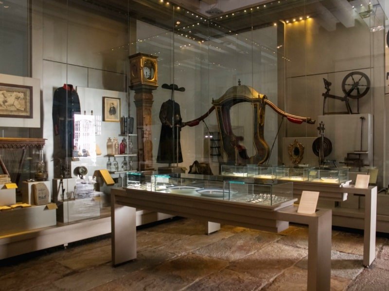 Vista do acervo interno do Museu da Inconfidência