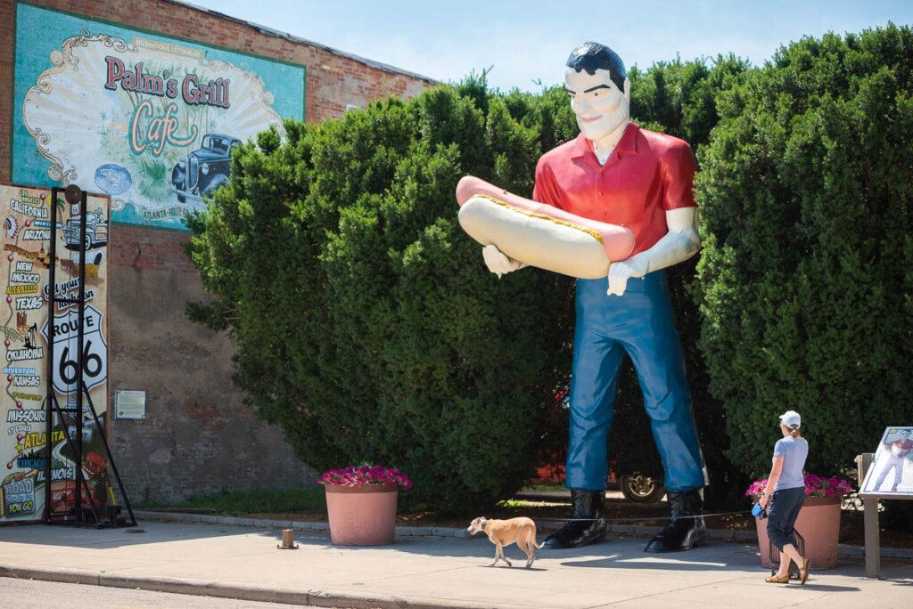 Paul Bunyon Hot Dog, uma estátua gigante na Rota 66