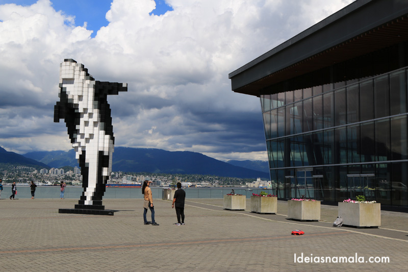 Escultura de Orca no Canada place em o que fazer em Vancouver
