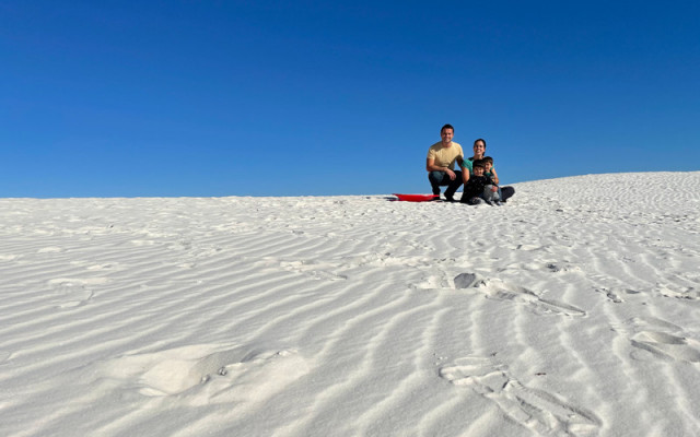 Dunas de areia branca do White Sands National Park