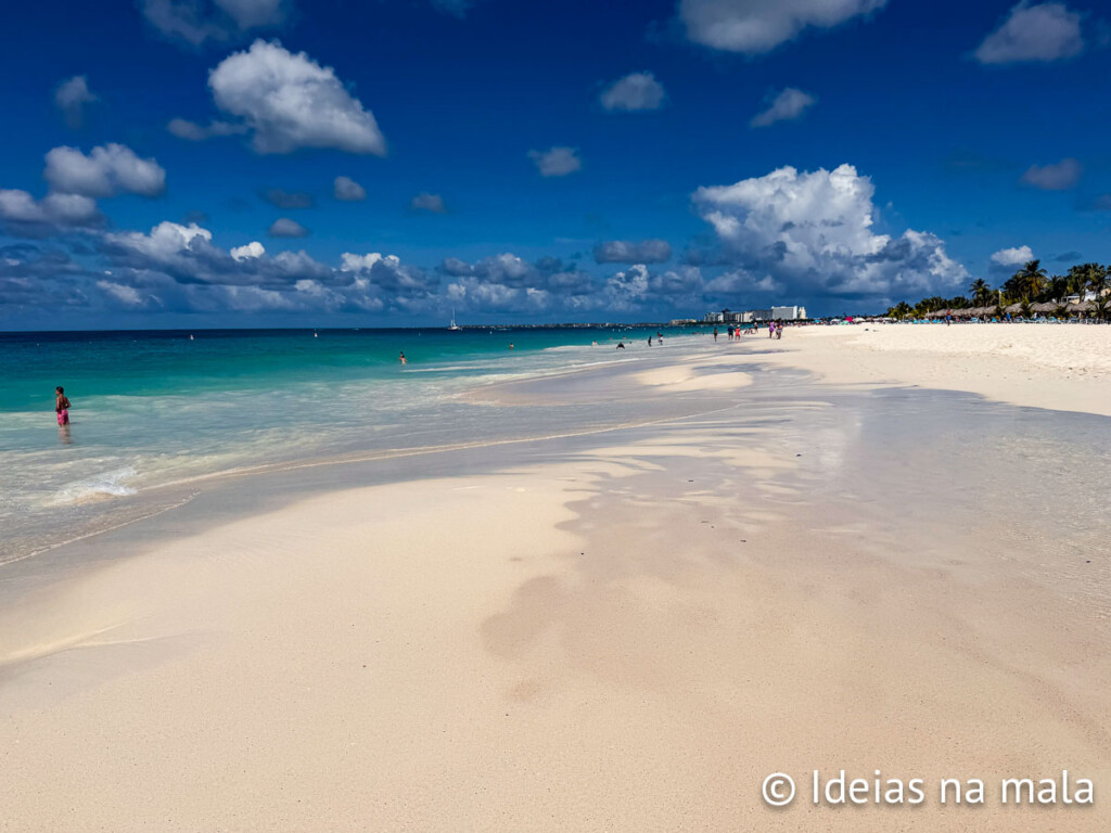 Visual de Eagle Beach em Aruba
