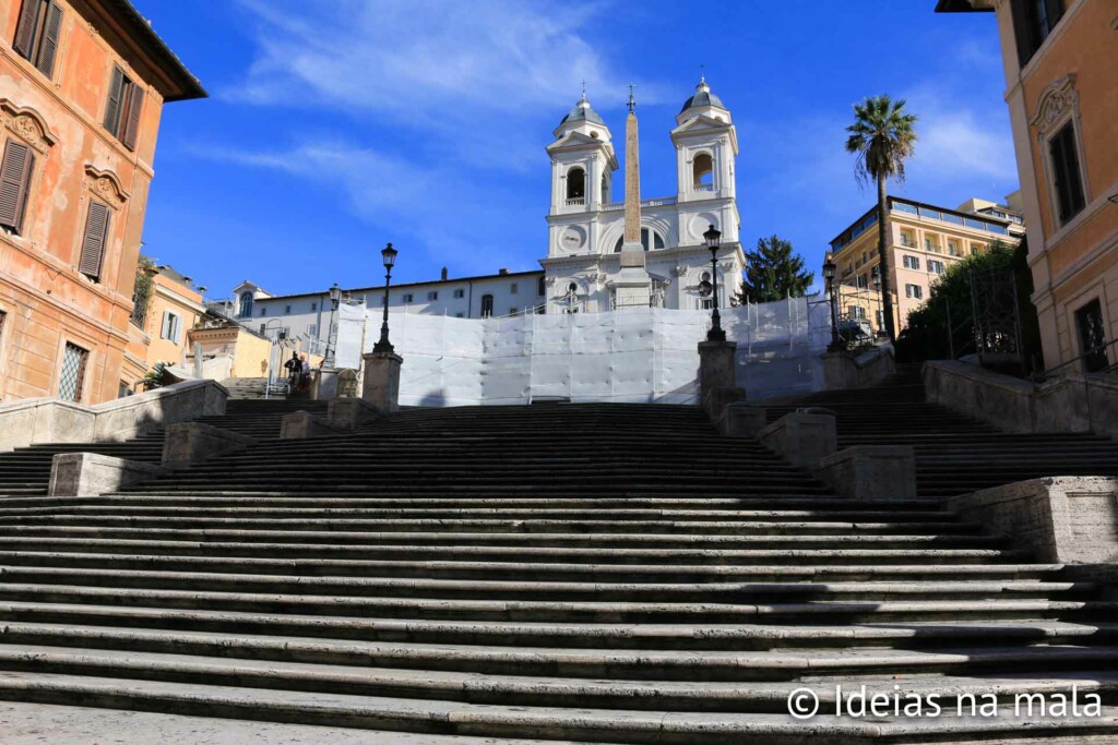 Escadaria Trinita dei Monti, também conhecida como escadaria de Spagna - Roma