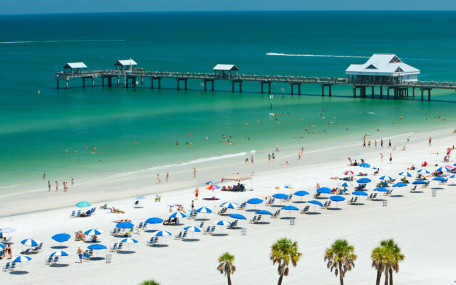 Praia de Clearwater na Flórida