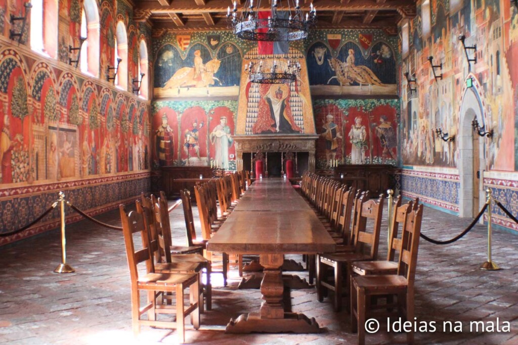 Salão de jantar do Castello di Amorosa