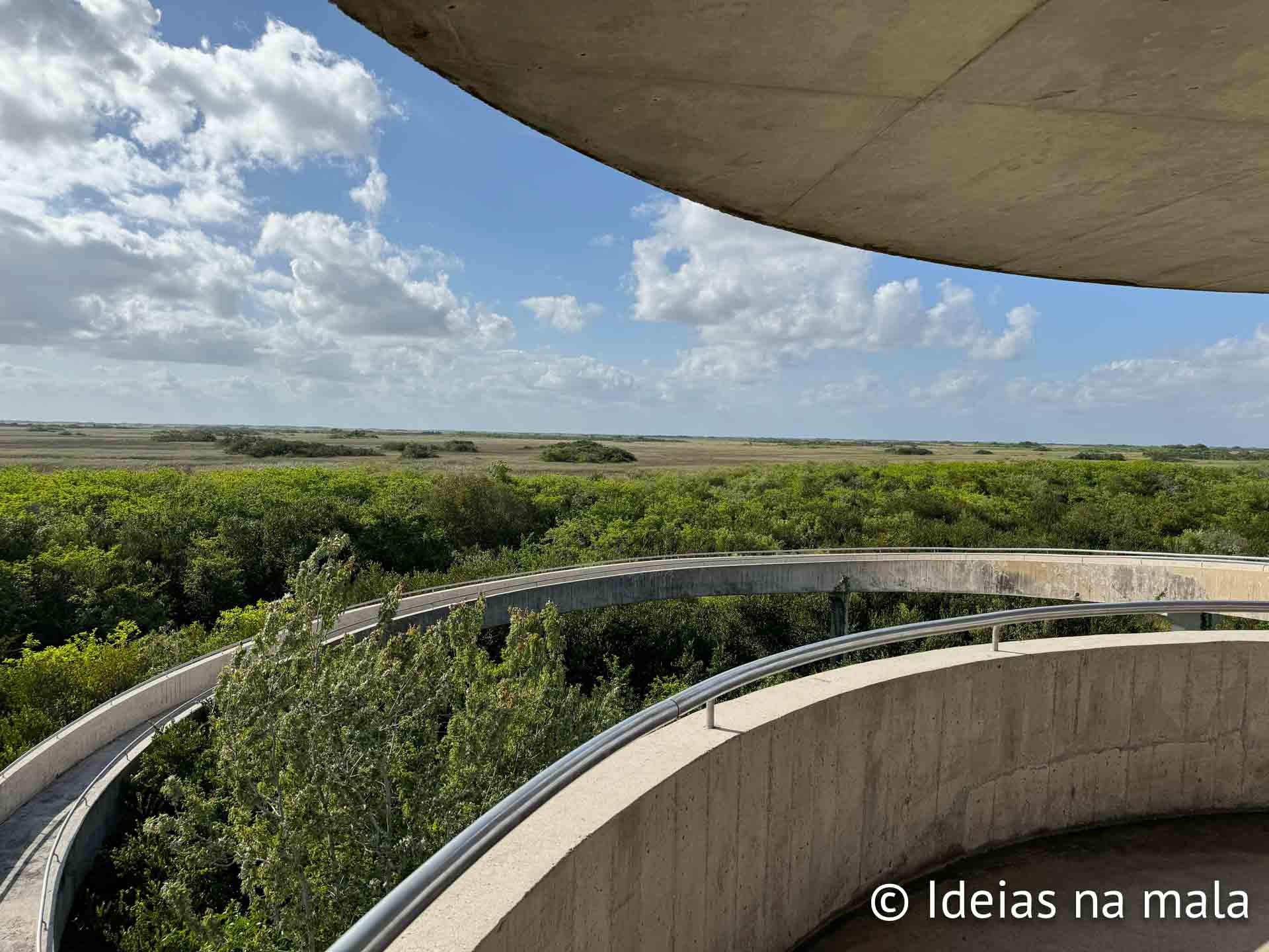 Torre de observações do Everglades National Park - Shark Valley