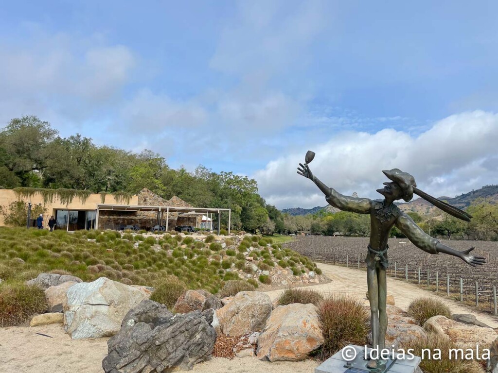 Greater na entrada da Stags Leap em Napa Valley