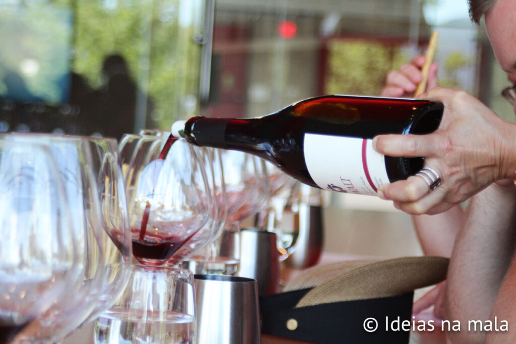 Degustacão de vinhos na Hall Wines