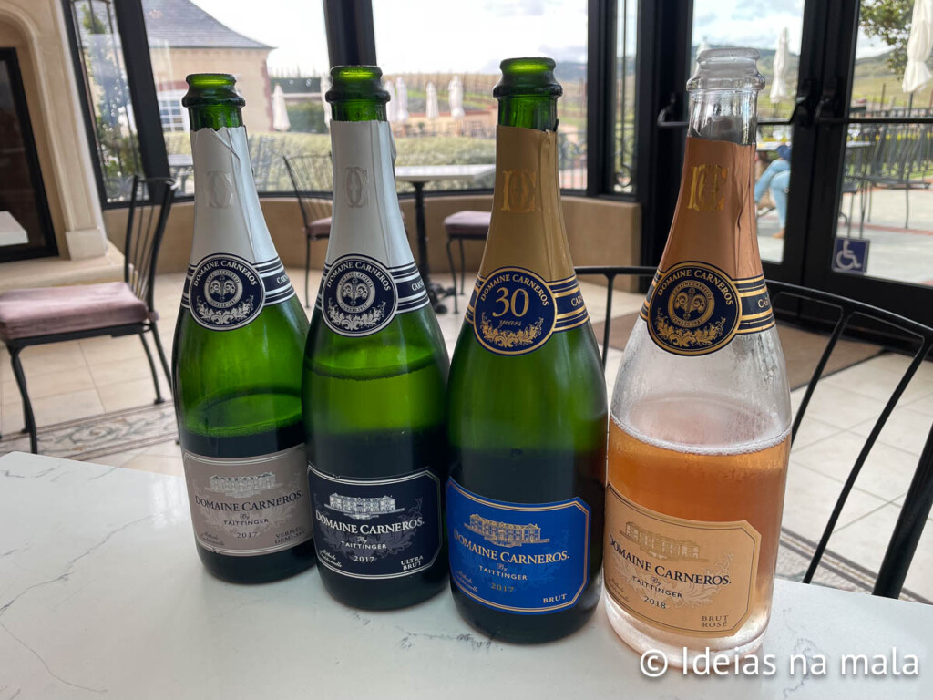 Degustação de vinhos na Domaine Carneros