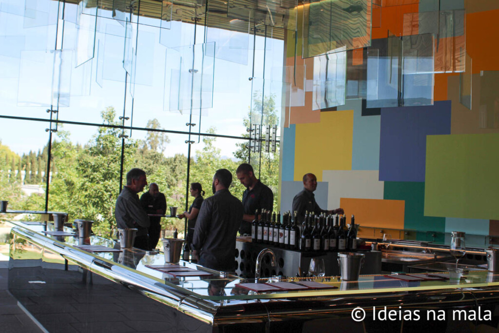 Salão de degustações da Hall Wines