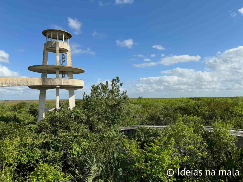 Torre de observação no Shark Valley - Everglades