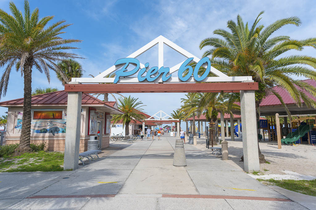 Pier 60 em Clearwater - o principal ponto turístico da cidade