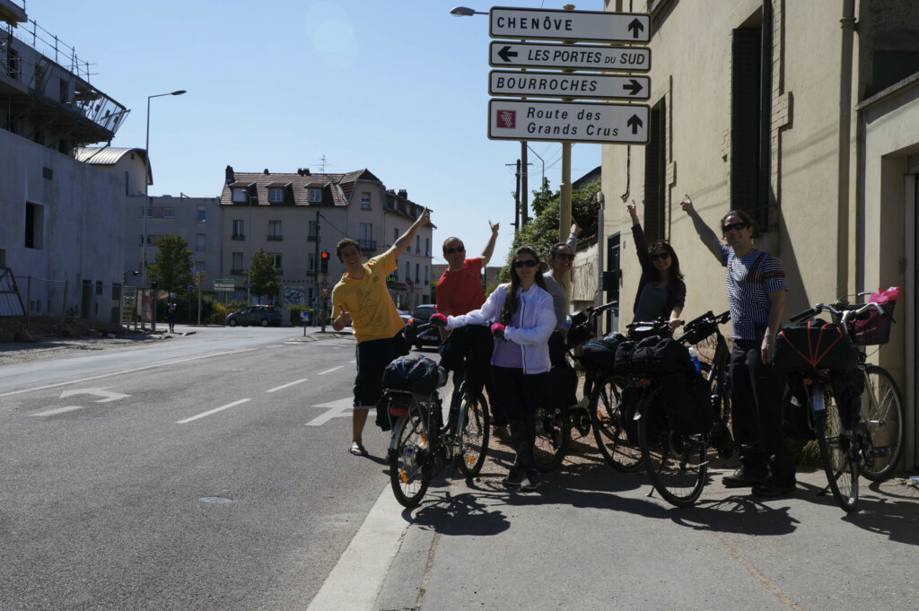 Início da viagem, saindo de Dijon para Beaune, de bicicleta rota dos vinhos na Borgonha. Roteiro de 3 dias.
