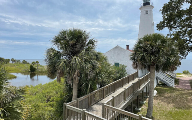 St Marks Lighthouse o farol histórico da Flórida
