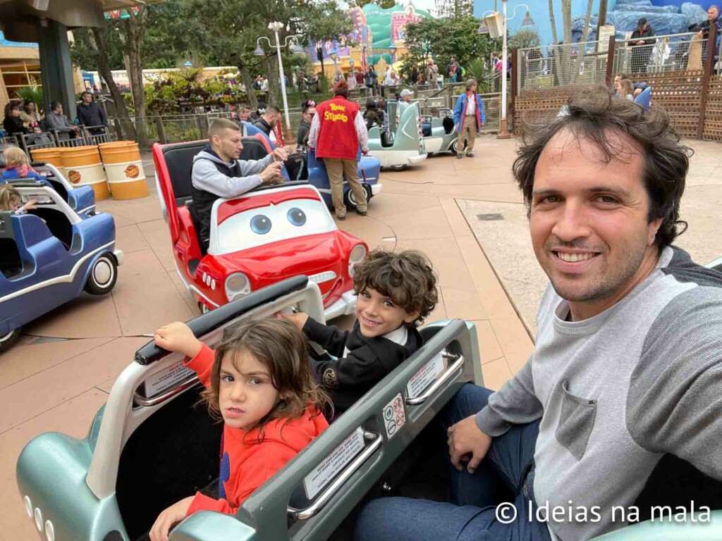Atração de Carros na Disneyland de Paris