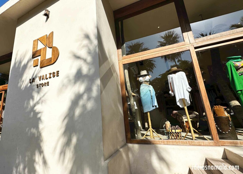 La Valise Tulum tem uma lojinha de roupas e de seus amenities