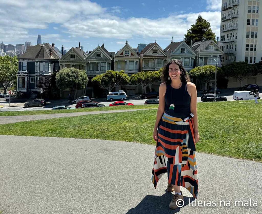 Alamo Square e as famosas casas vitorianas