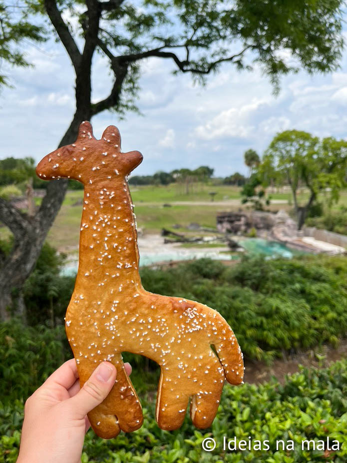 Pretzel de girafa no Busch Gardens