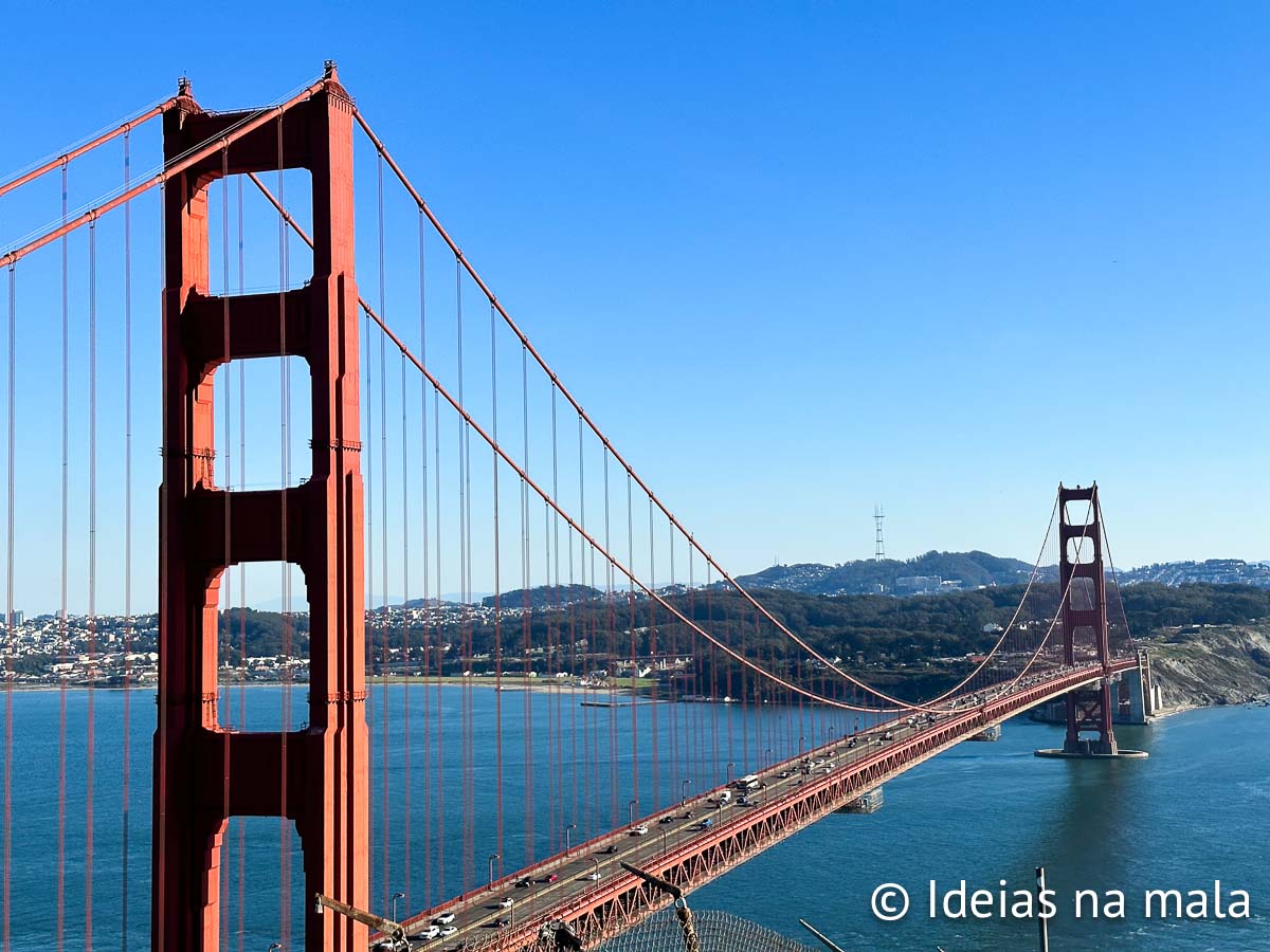 Ponte Golden Gate vista de Marin Headlands