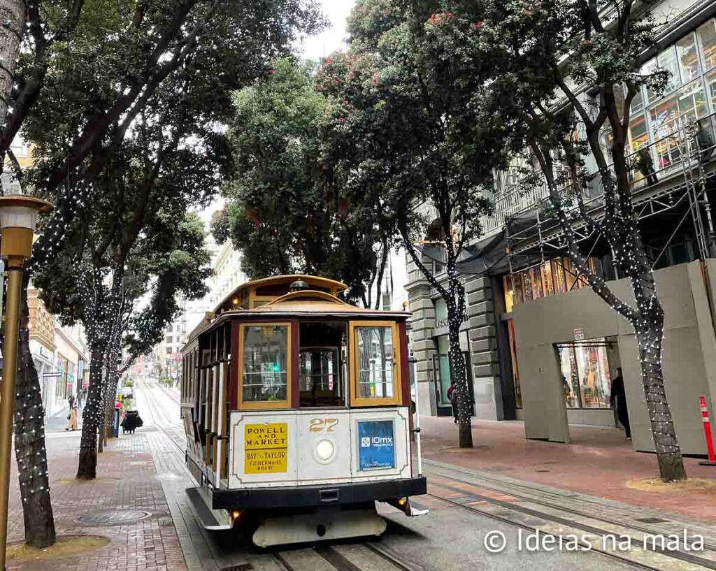 O icônico bondinho de San Francisco
