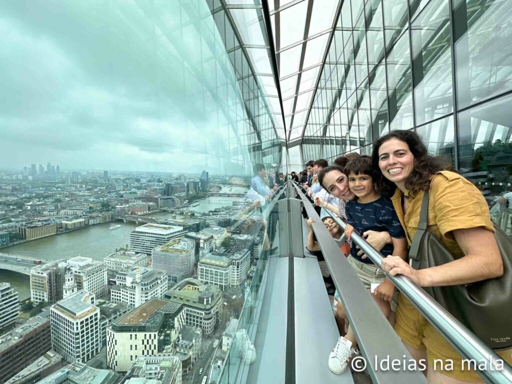 Londres com crianças: vistas do alto do Sky Garden