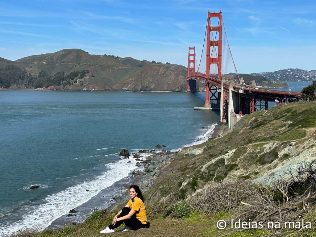 Vistas da Golden Gate Bridge em San Francisco