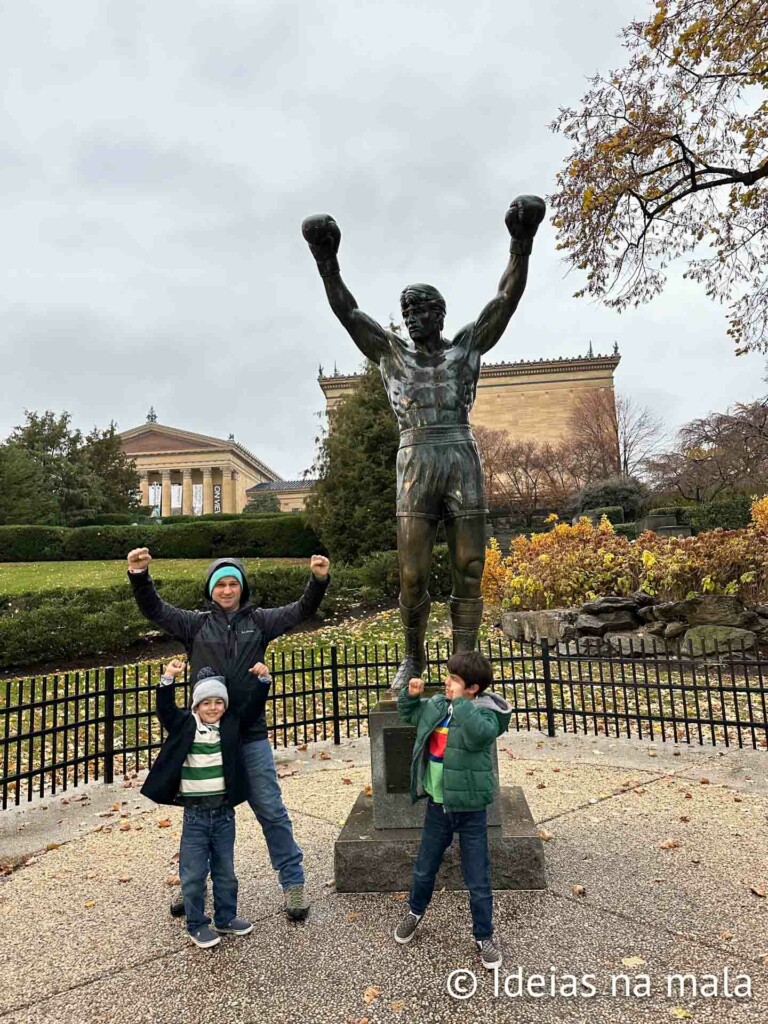 Estátua do Rocky Balboa na Filadélfia: o filme é um orgulho na cidade