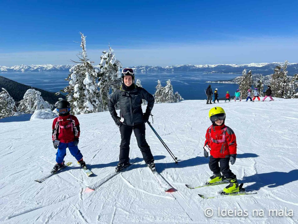 Esqui em Diamond Peak: uma super vista do Lake Tahoe