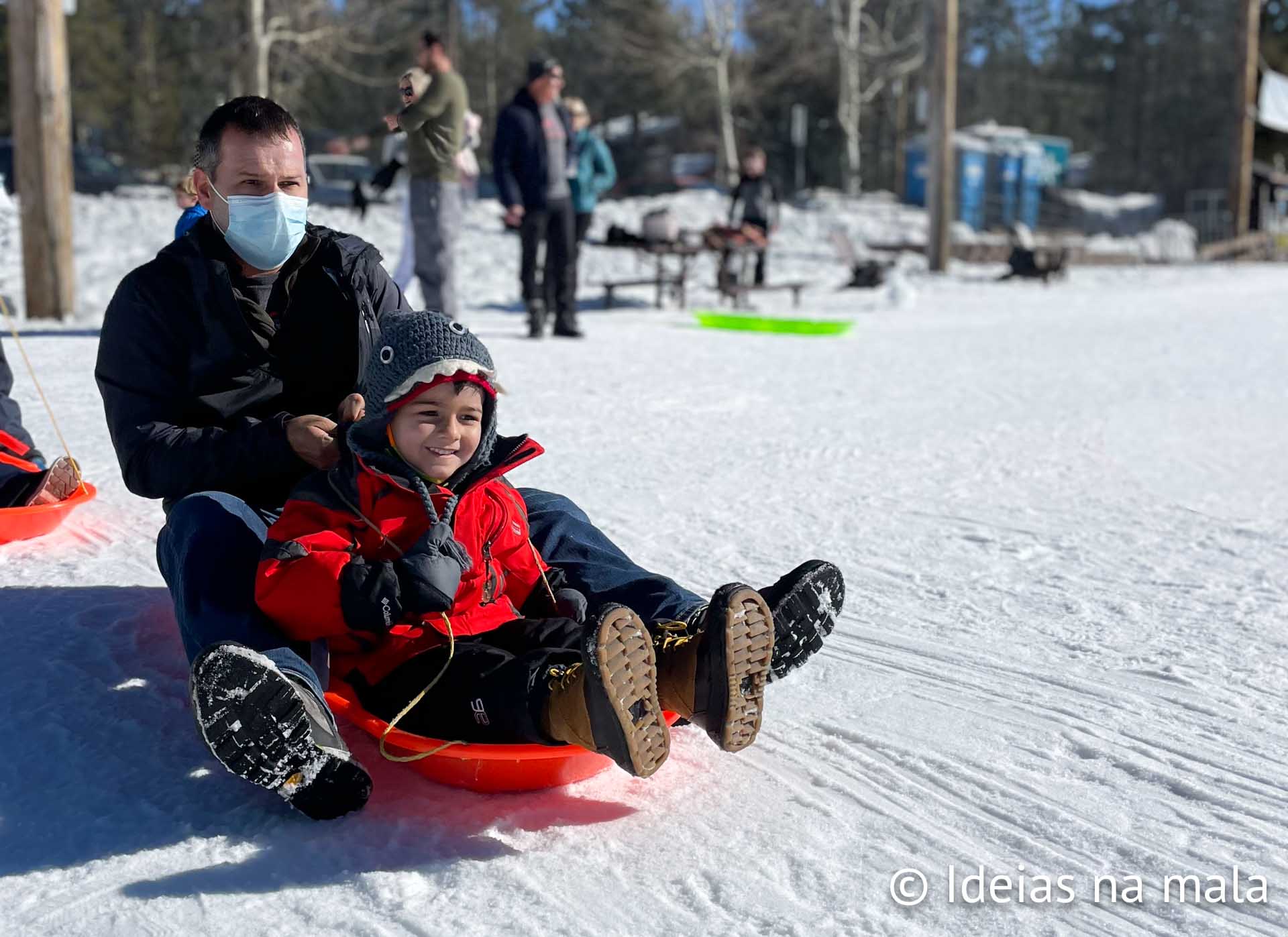 Sledding no Truckee Donner