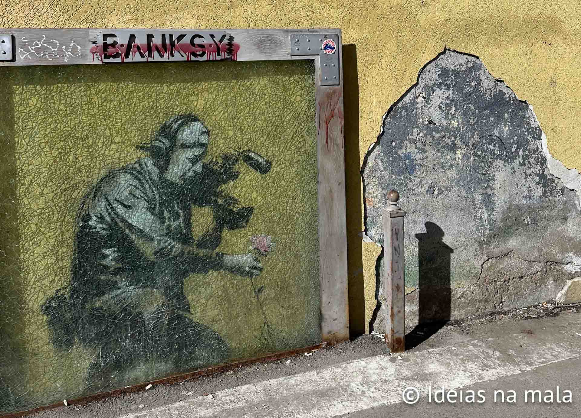 Um dos três murais de Banksy em Park City