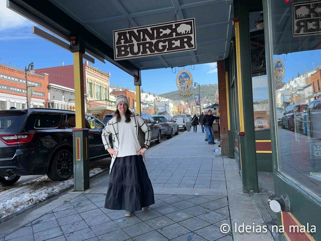 Fachada do Burger Anex em Park City