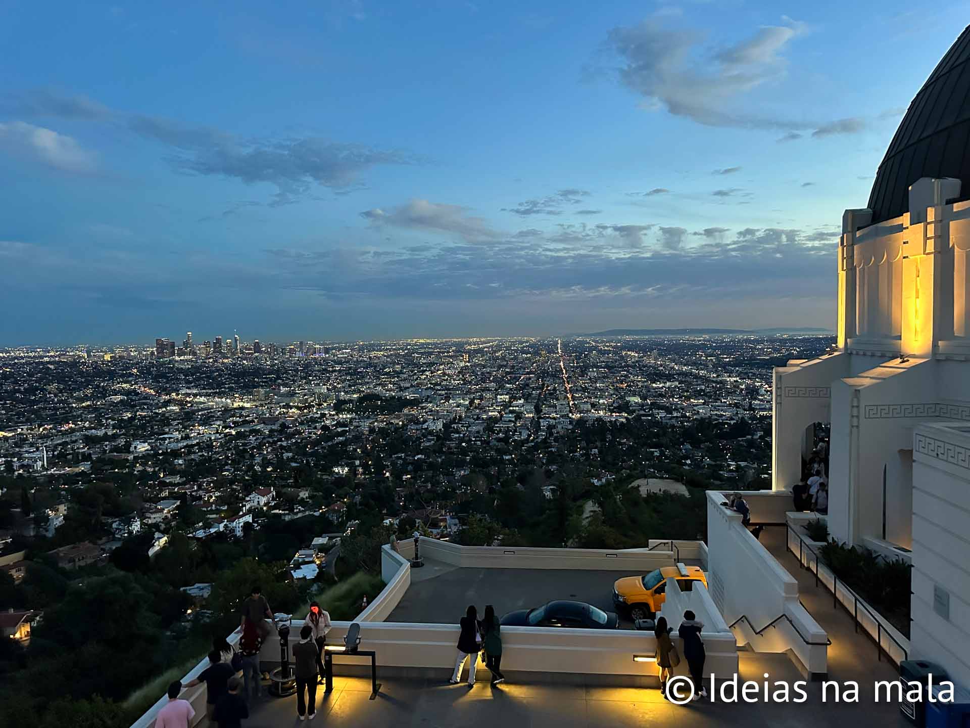 Vistas de Los Angeles a partir do Griffith Observatory