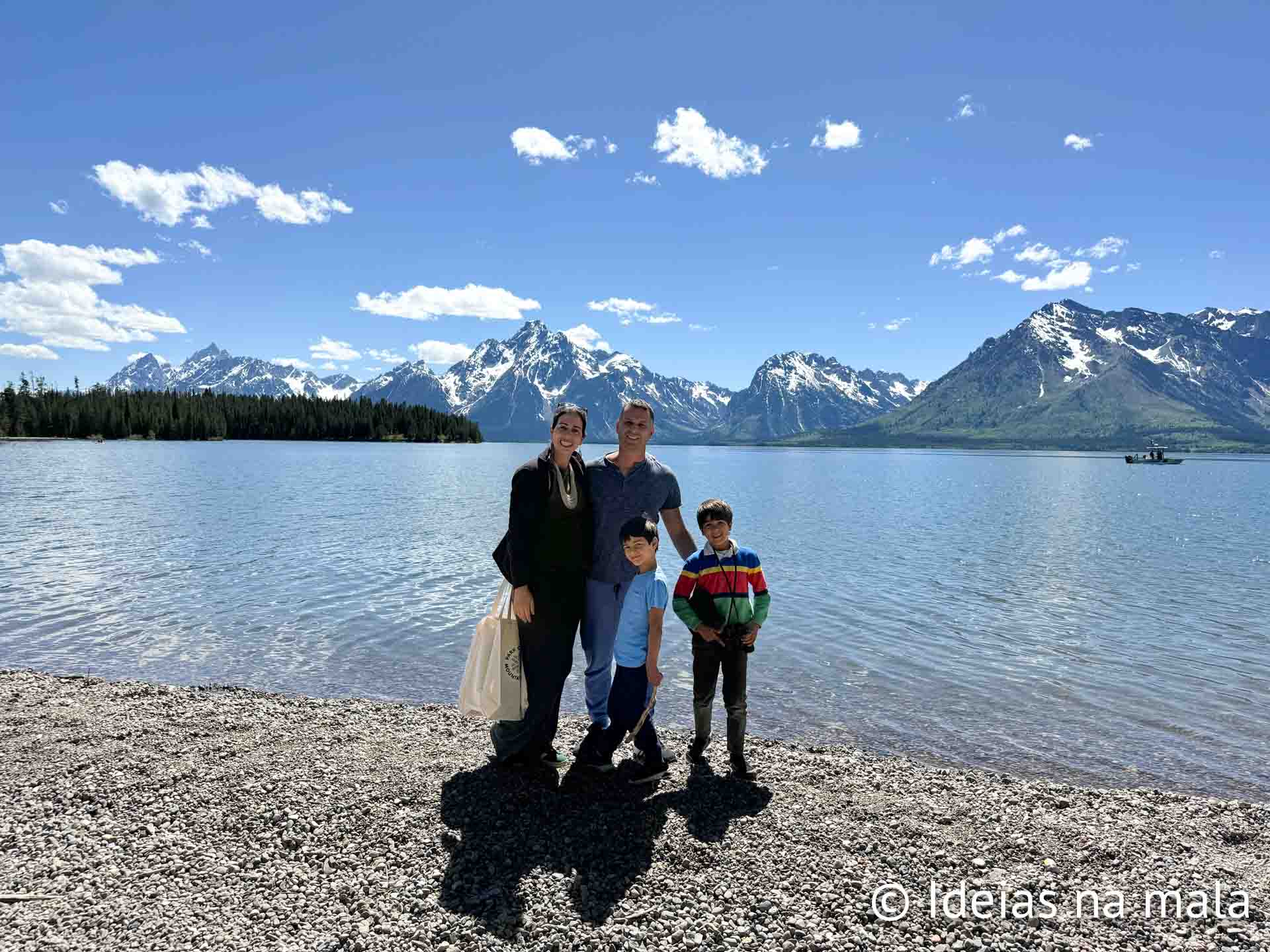 Grand Teton National Park com crianças: baía de Colter Bay