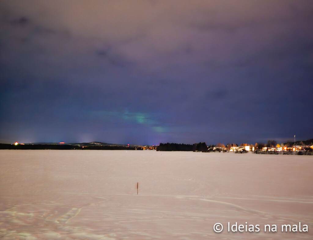 Aurora Boreal em Rovaniemi na Finlândia